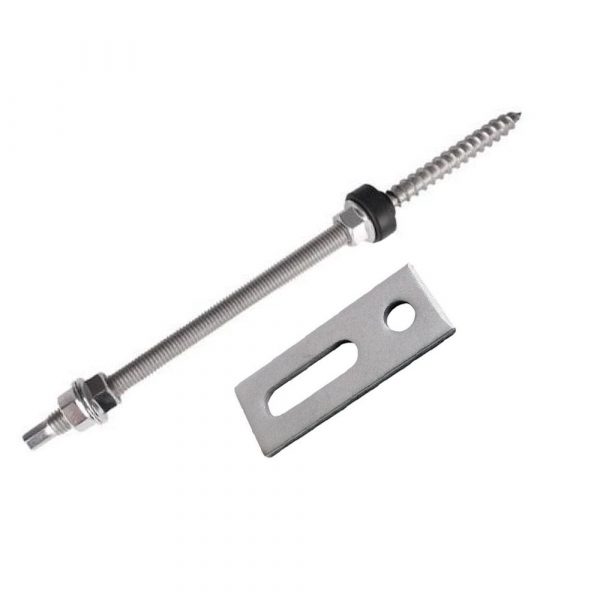 Stockschraube mit Trägerplatte M10x200